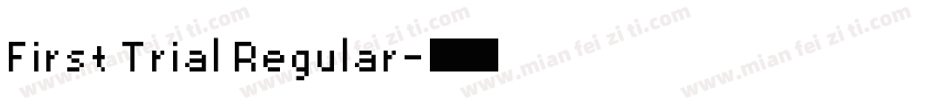 First Trial Regular字体转换
